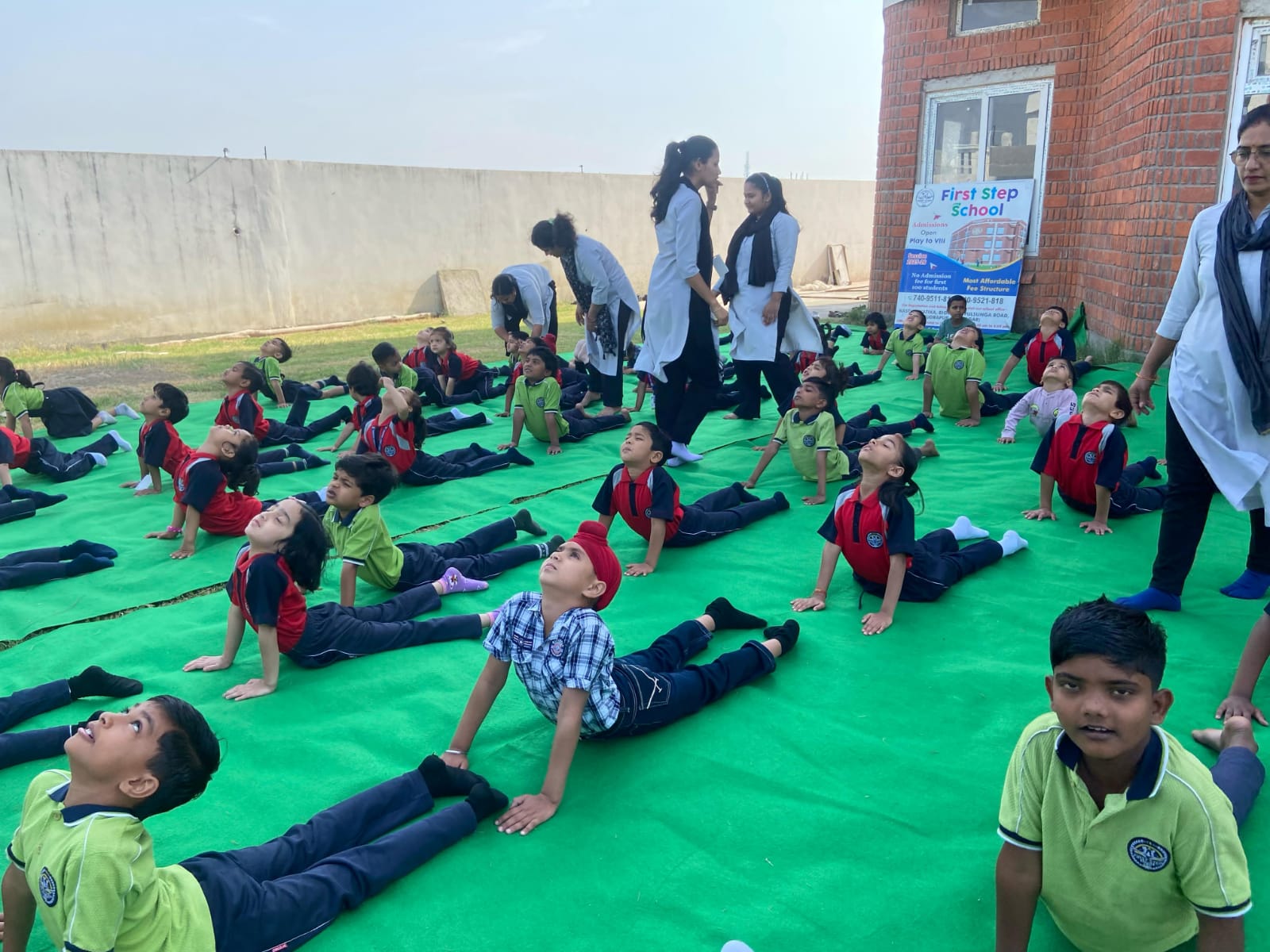 Children learning Sanskrit